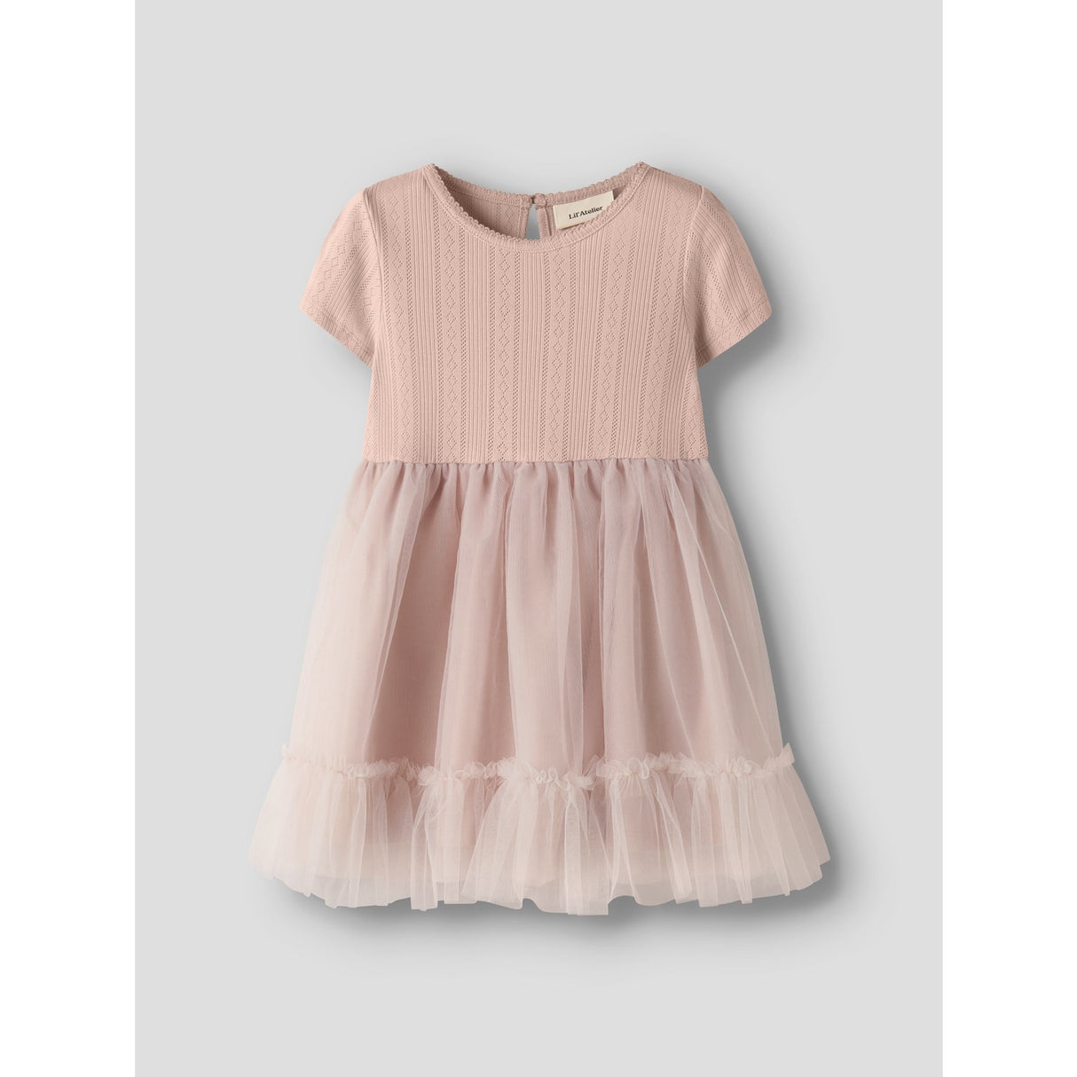 Lil'Atelier Peach Whip Nmffanella Ss Tyll Klänning Lil