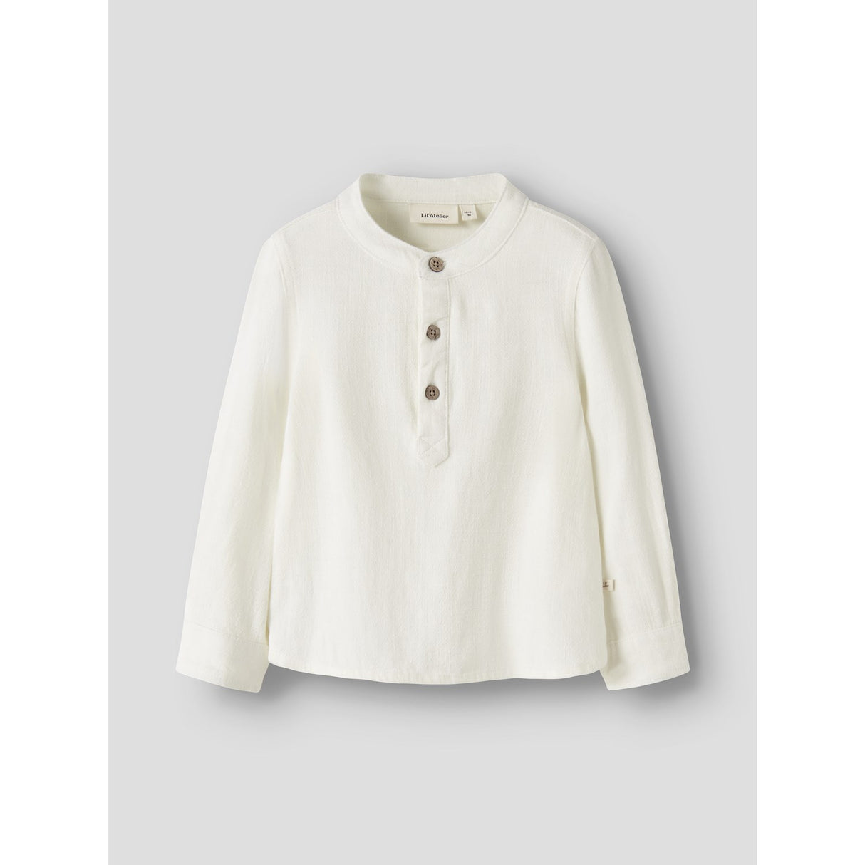 Lil'Atelier Coconut Milk Nmmfreddie Ls Loose Skjorta Lil