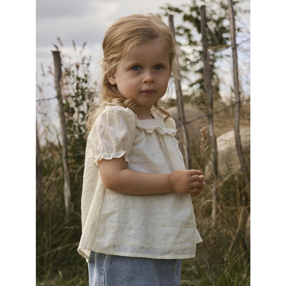 Lil'Atelier Coconut Milk Nmfhosa Ss Loose Skjorta Lil