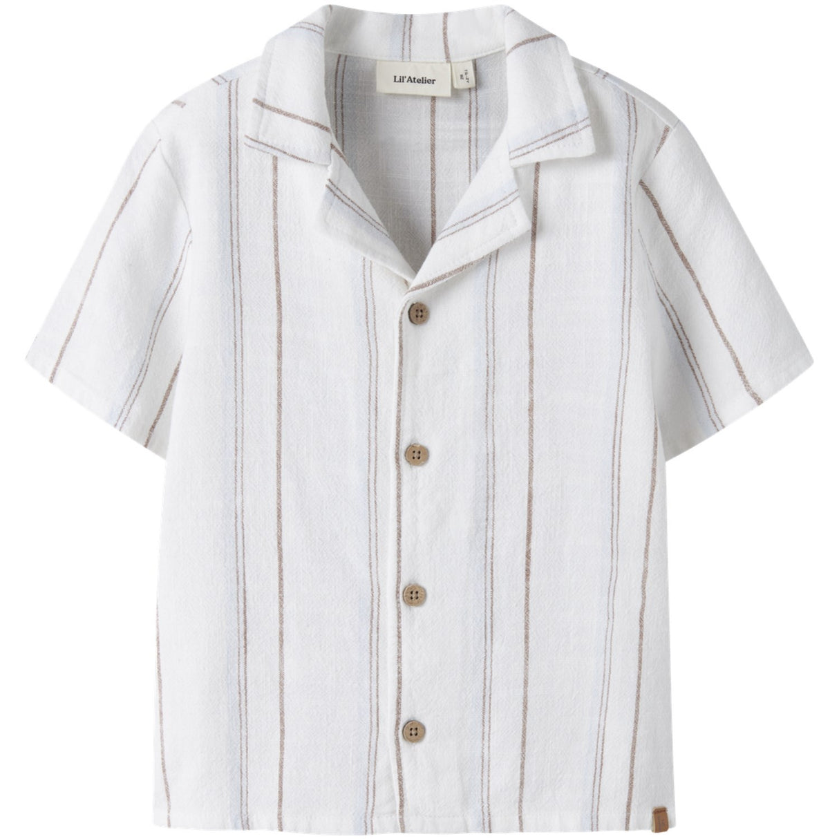 Lil'Atelier Coconut Milk Nmmjeran Ss Loose Skjorta Lil