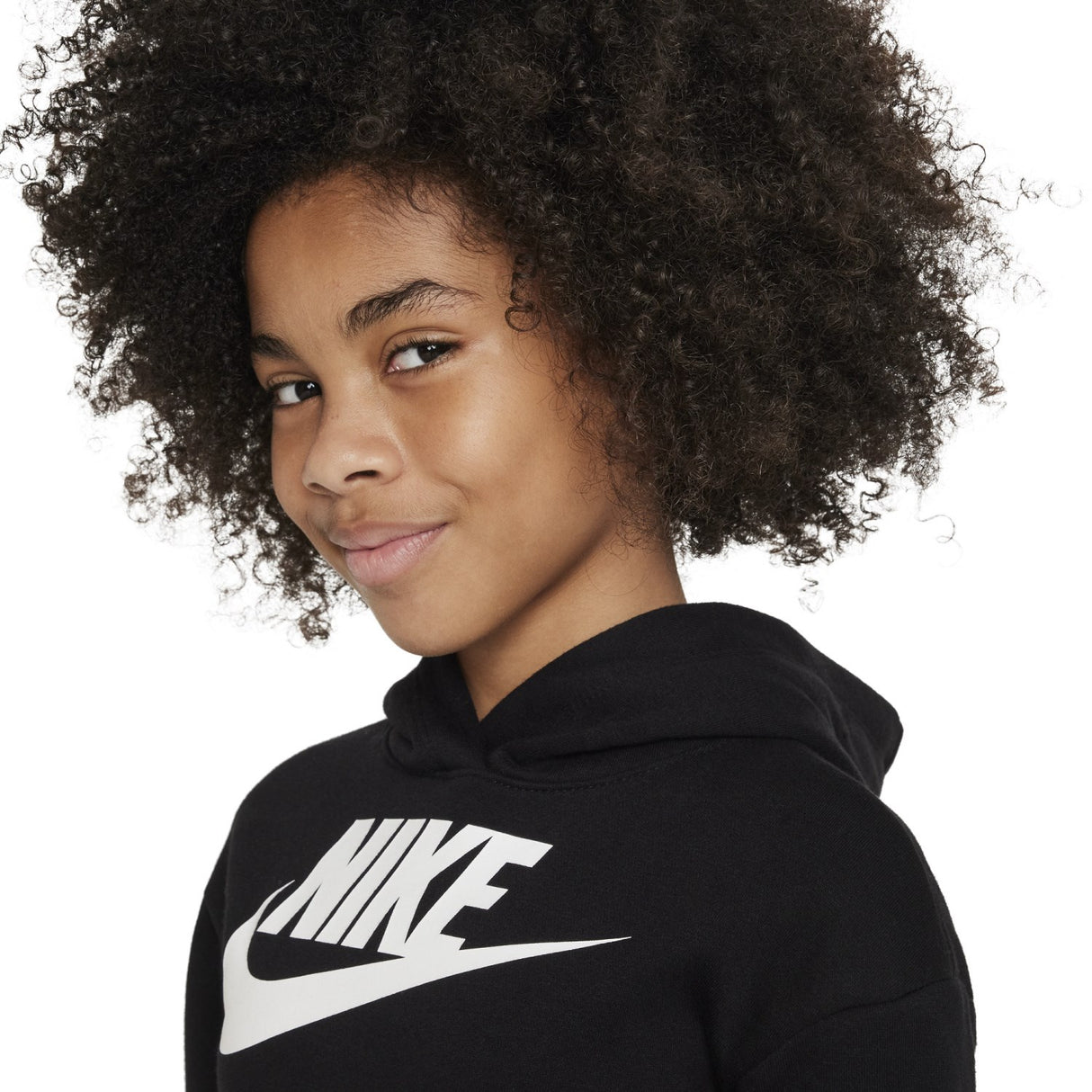 NIKE Black Club Fleece High Low Hoodies