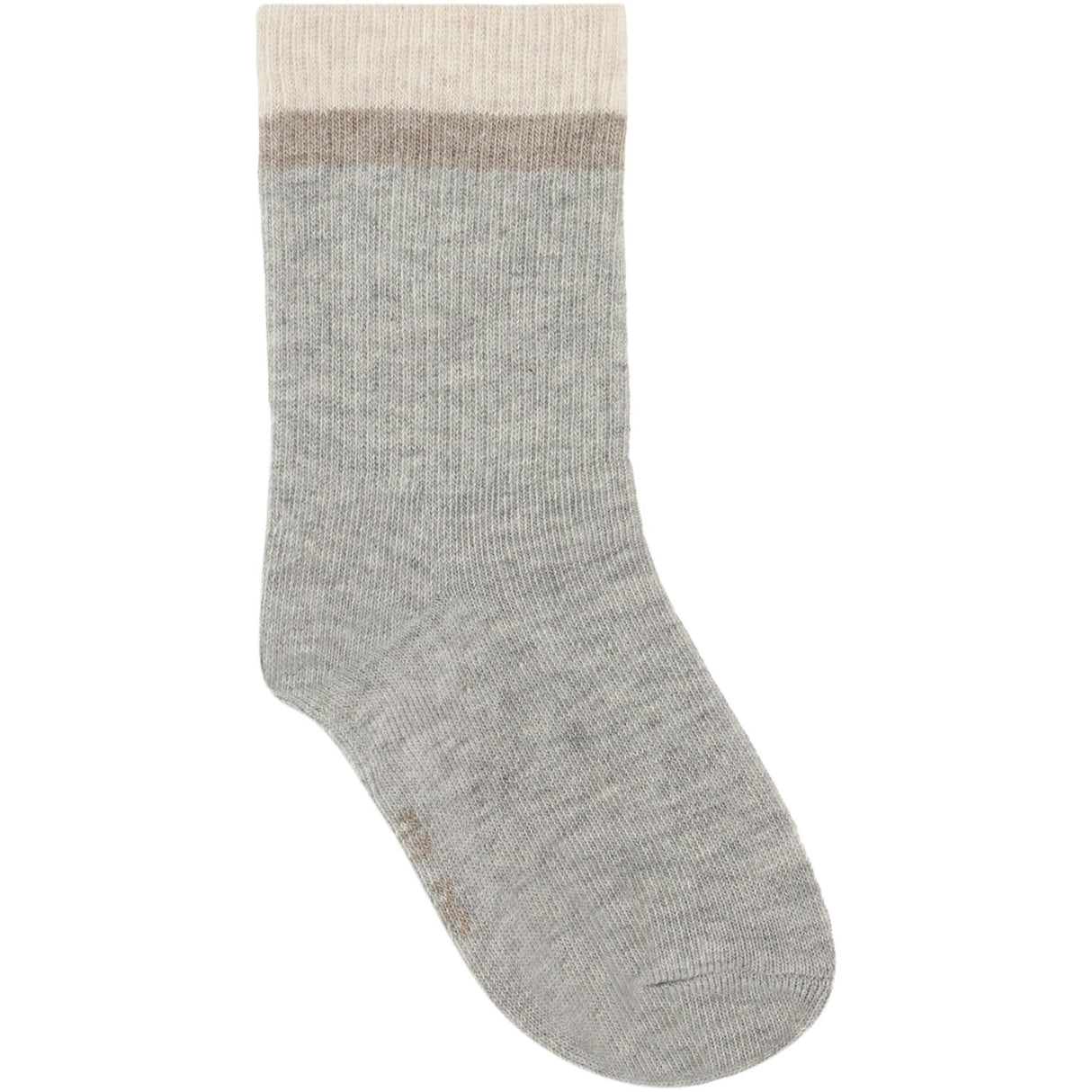 Minymo Light Grey Melange Strumpor M/ Pattern 5-Pack