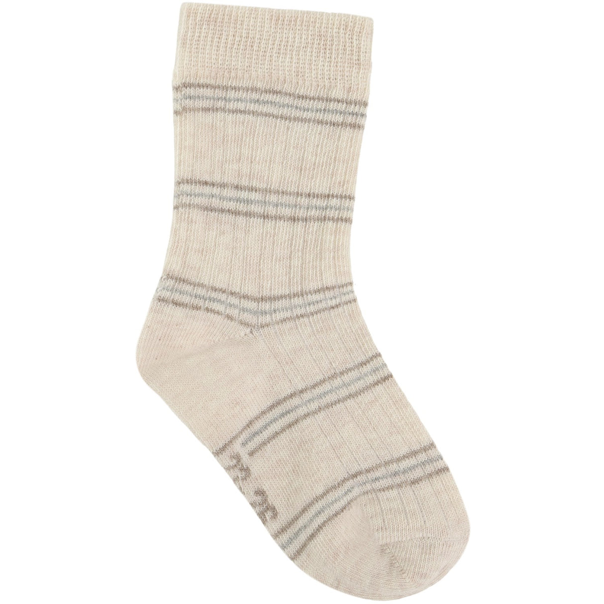 Minymo Light Grey Melange Strumpor M/ Pattern 5-Pack