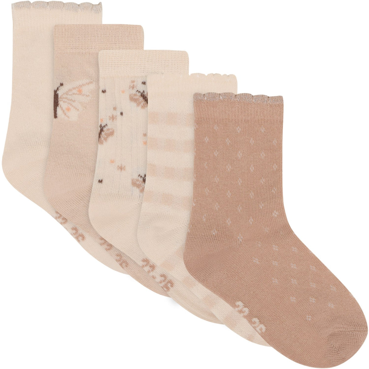 Minymo Rugby Tan Strumpor M/ Pattern 5-Pack