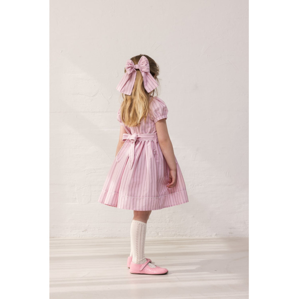 MarMar Smooth Cotton Bonbon Pink Stripes Darcel Klänning