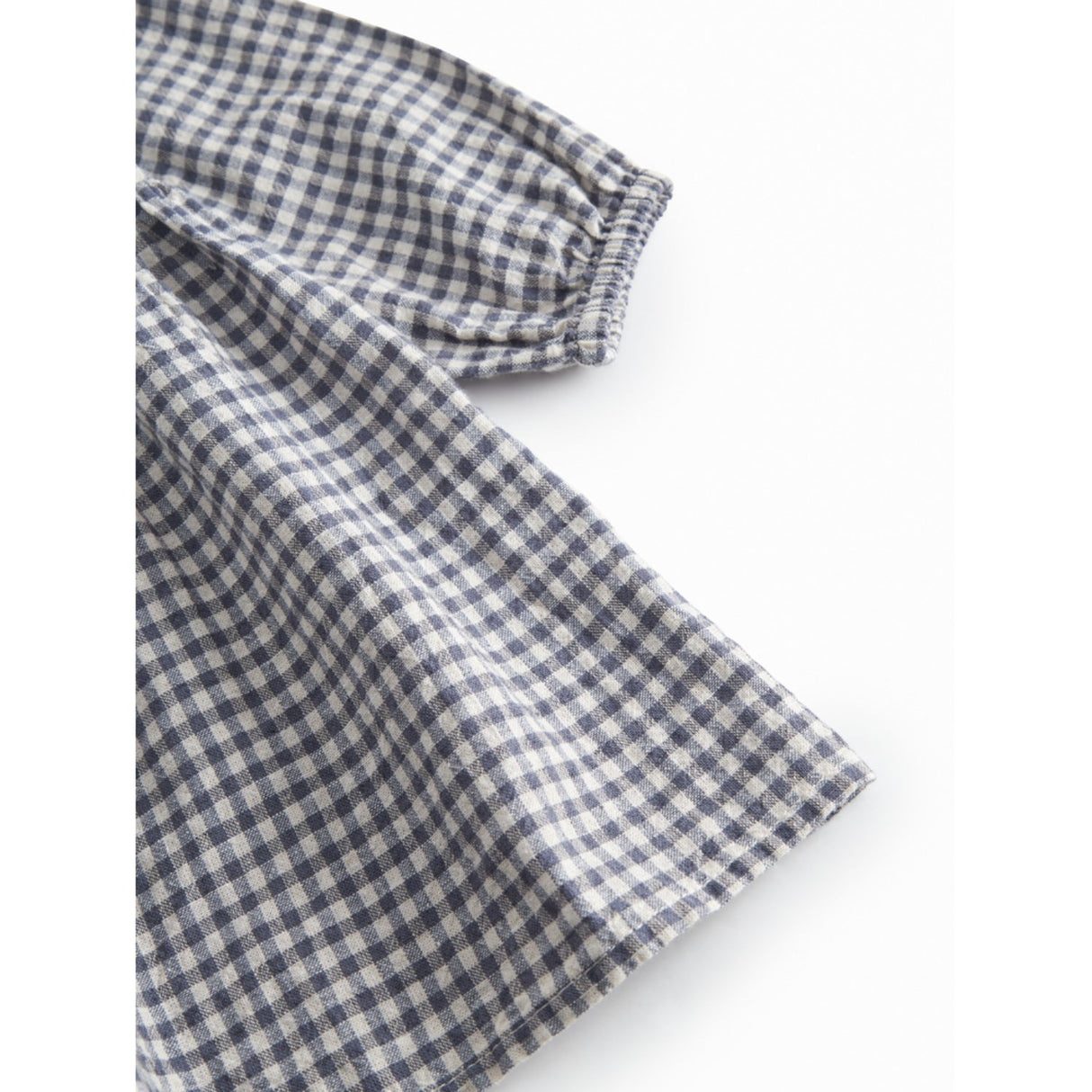 MarMar Cotton Linen Marine Check Dawson B Klänning