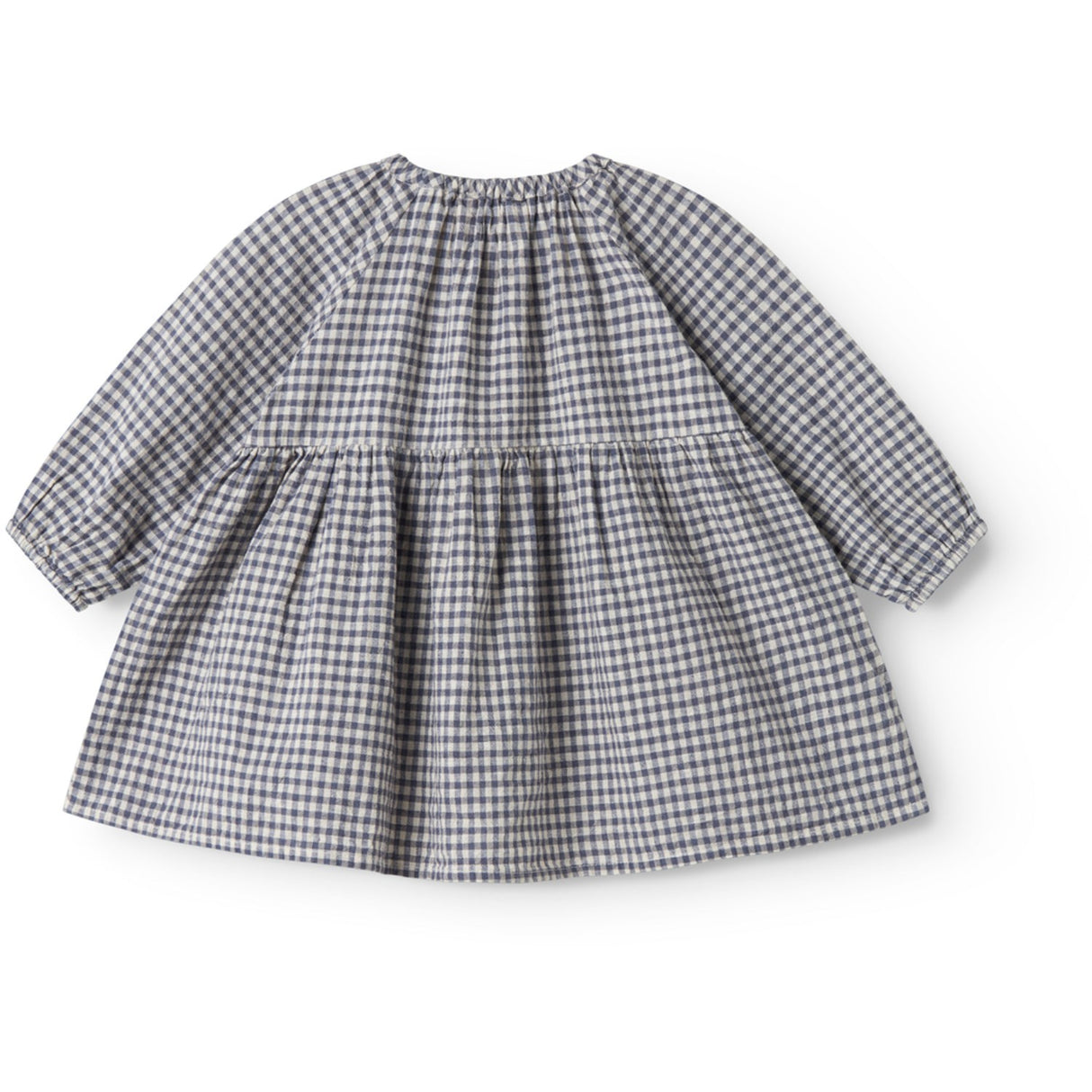 MarMar Cotton Linen Marine Check Dawson B Klänning