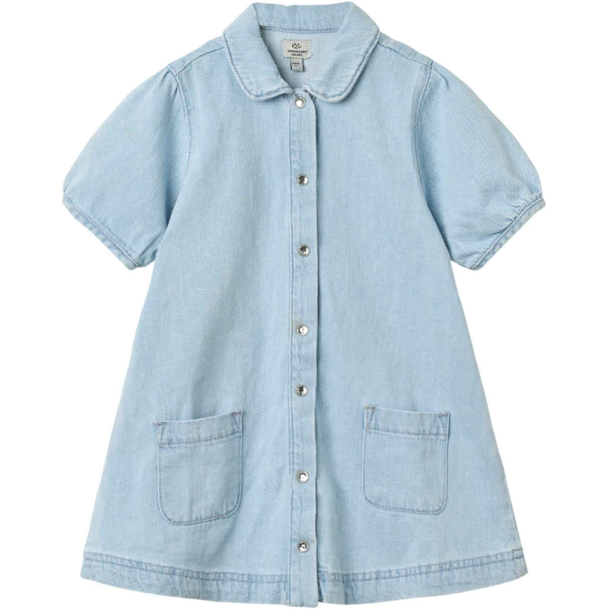 COPENHAGEN COLORS x Luksusbaby Lt. Blue Washed Organic Denim Klänning - Limited