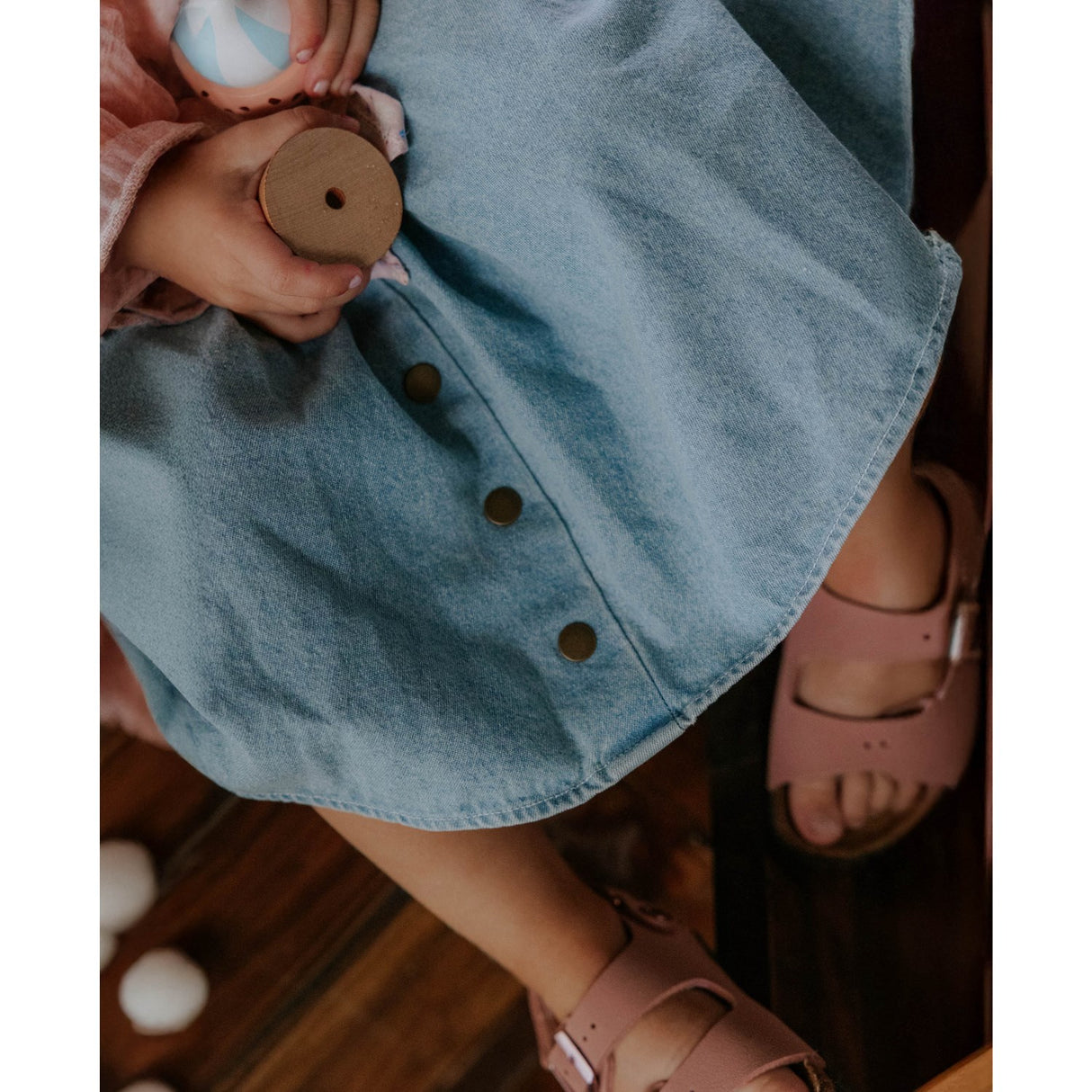 Fliink Light Denim Blue Don Denim Kjol