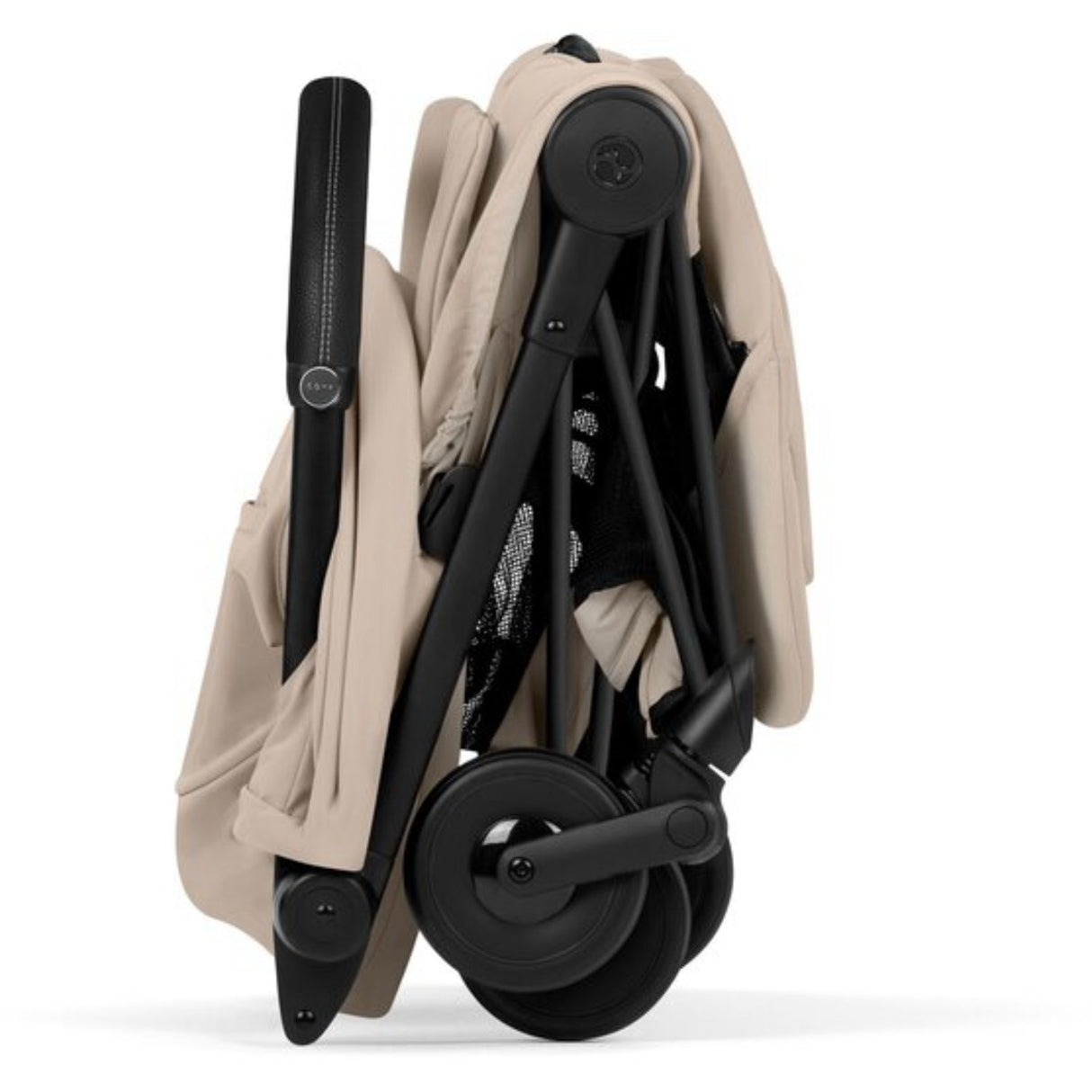Cybex Cozy Beige/Beige Coÿa Comfort Matt Black Inklusiv Foldbar Liggedel