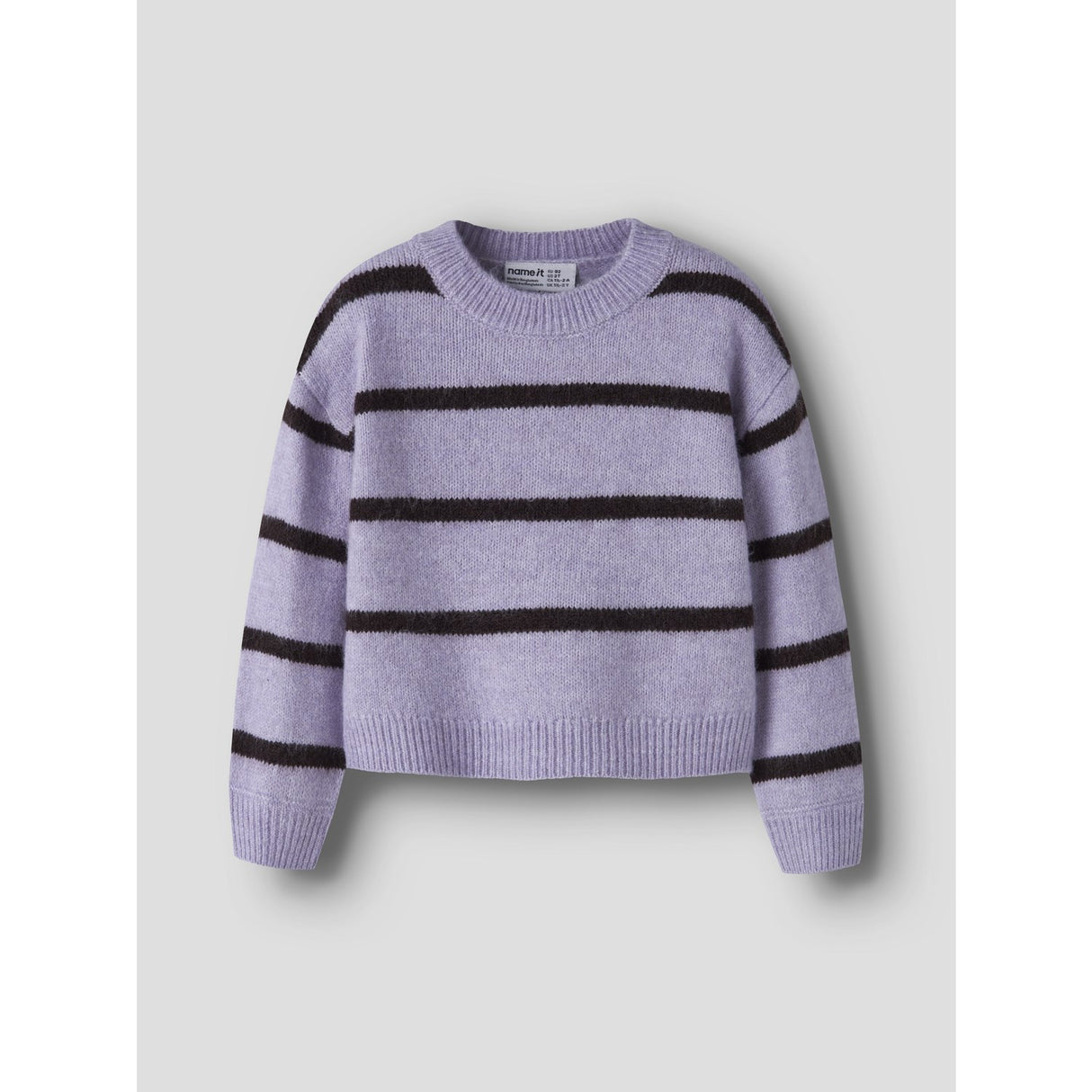 Name It Heirloom Lilac Chocolate Plum Nmfolenska Ls Stickad