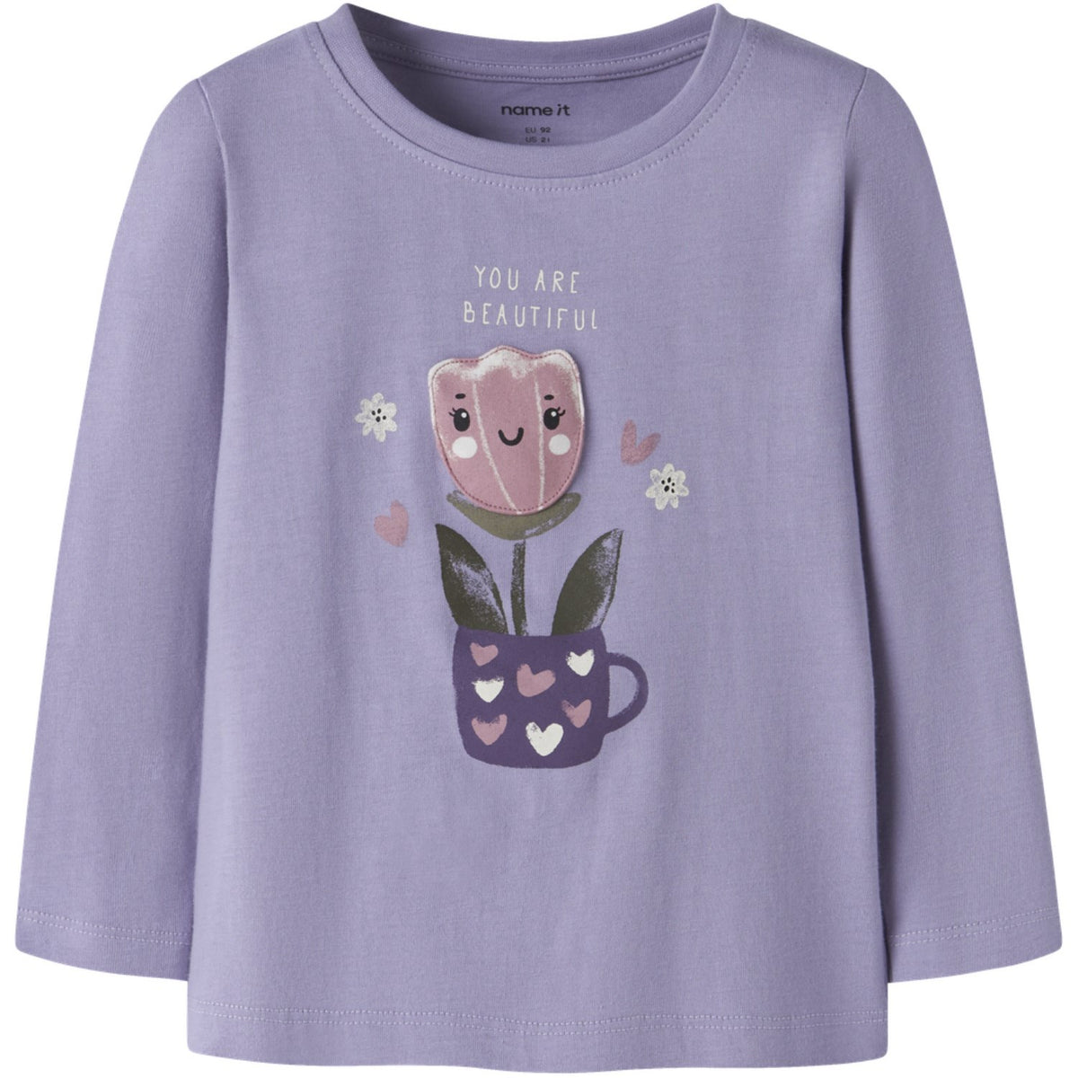 Name It Heirloom Lilac Nmfonelia Ls Topp Låda