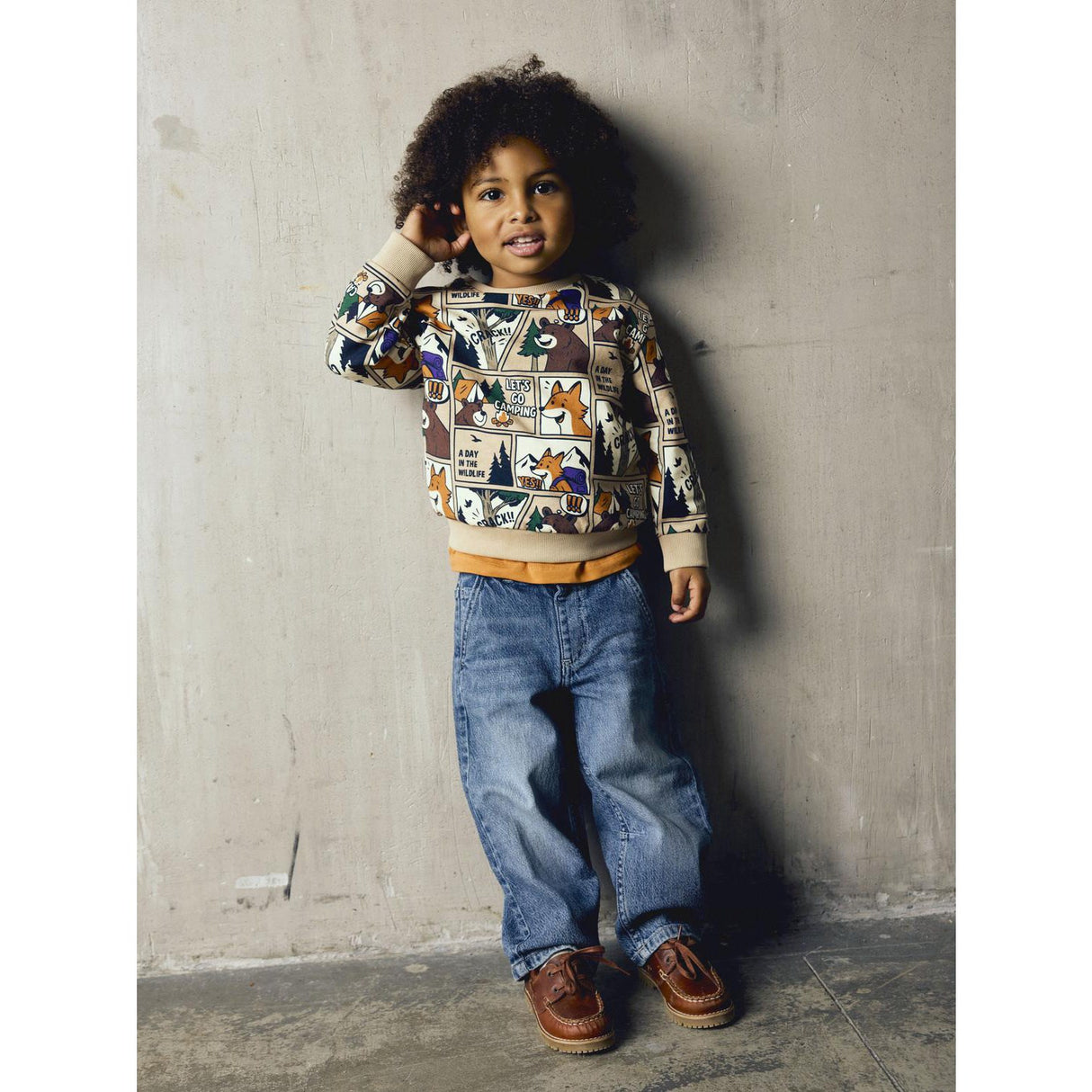 Name It Sesame Nmmoswaldy Ls Nreg Sweat Bru Låda