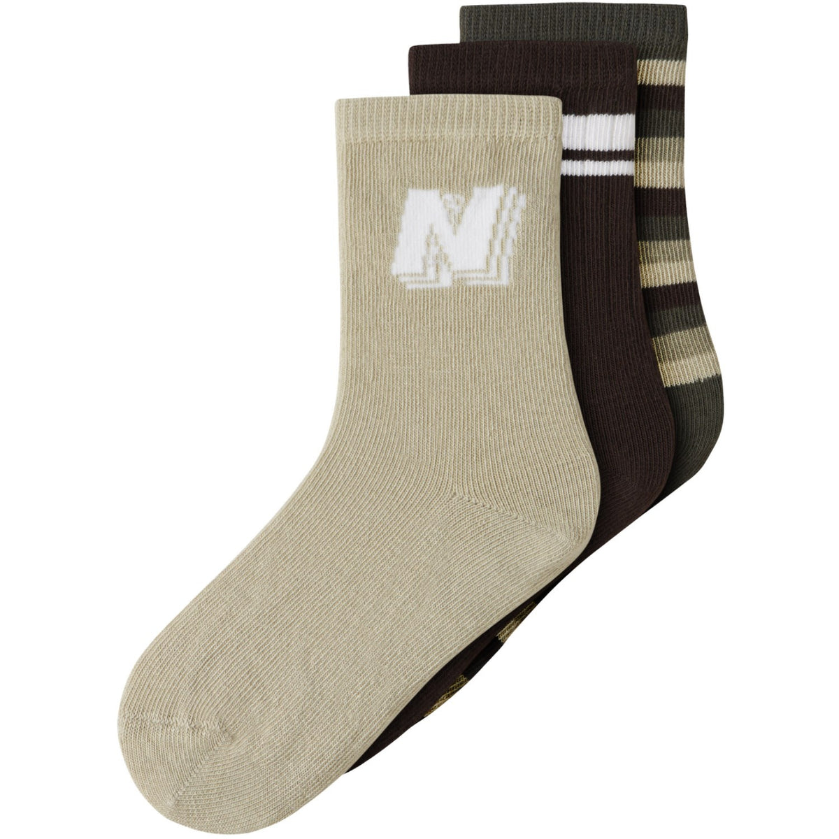 Name It Olive Night Nmmonel 3P Strumpor