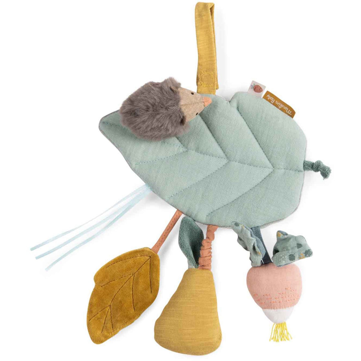 Moulin Roty Aktivitetsskramla - Rädisa och päronblad - Trois Petits Lapins