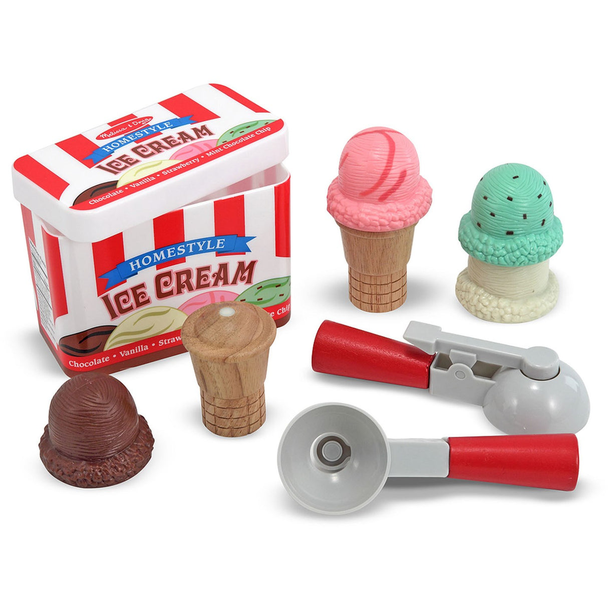 Melissa & Doug Multifarvet Leksak Scoop & Stack Ice Cream Cone Playset