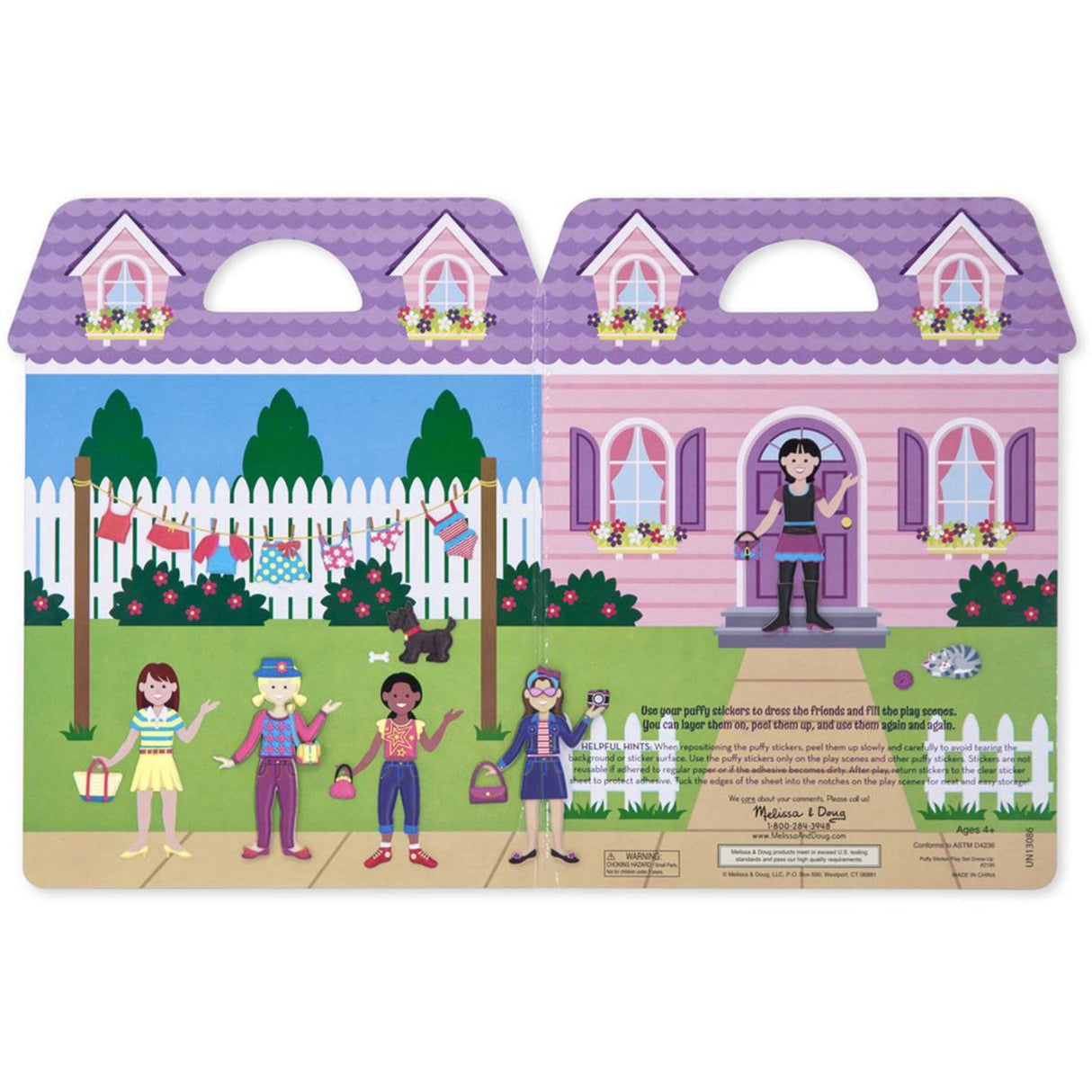 Melissa & Doug Multifarvet Puffy Sticker Playset Dress-Up