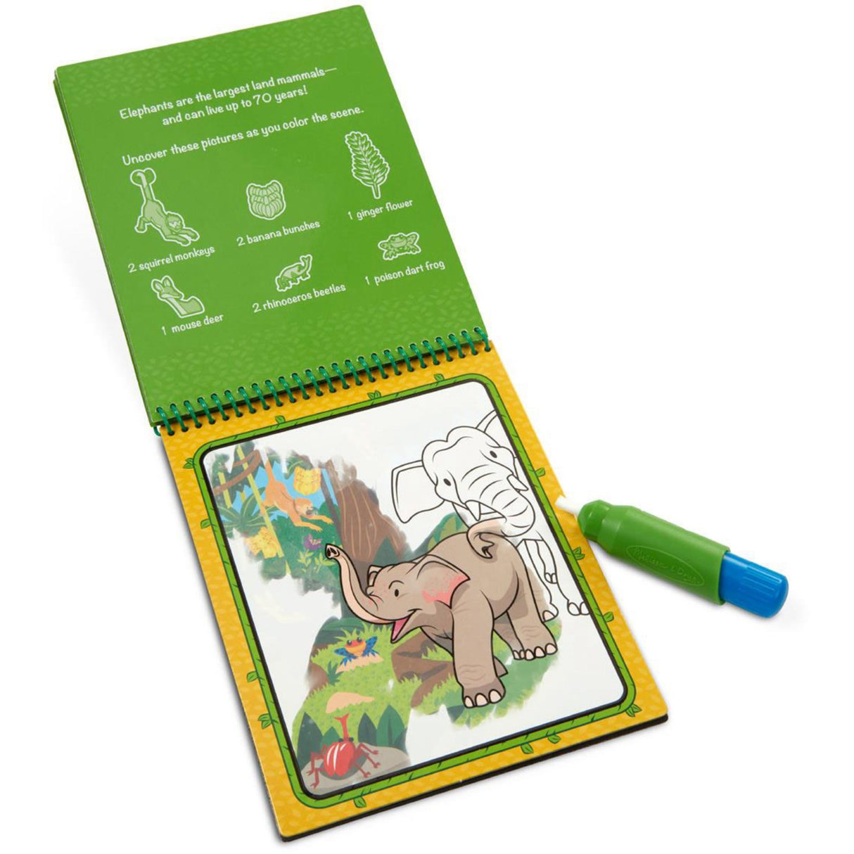 Melissa & Doug Grøn Water Wow! Water-Reveal Pad Jungle