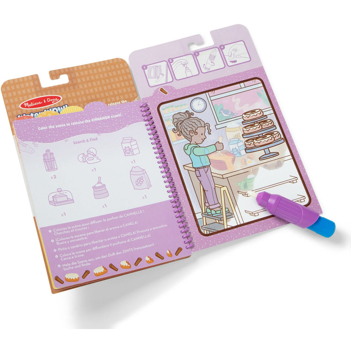 Melissa & Doug Lilla Målarbok "Water Wow!" Snackdufte