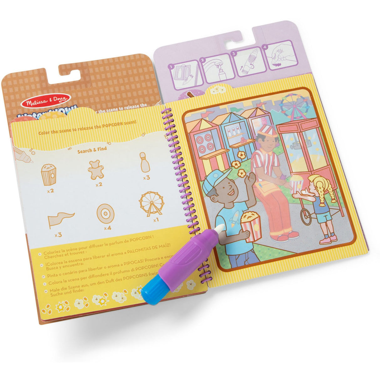 Melissa & Doug Lilla Målarbok "Water Wow!" Snackdufte
