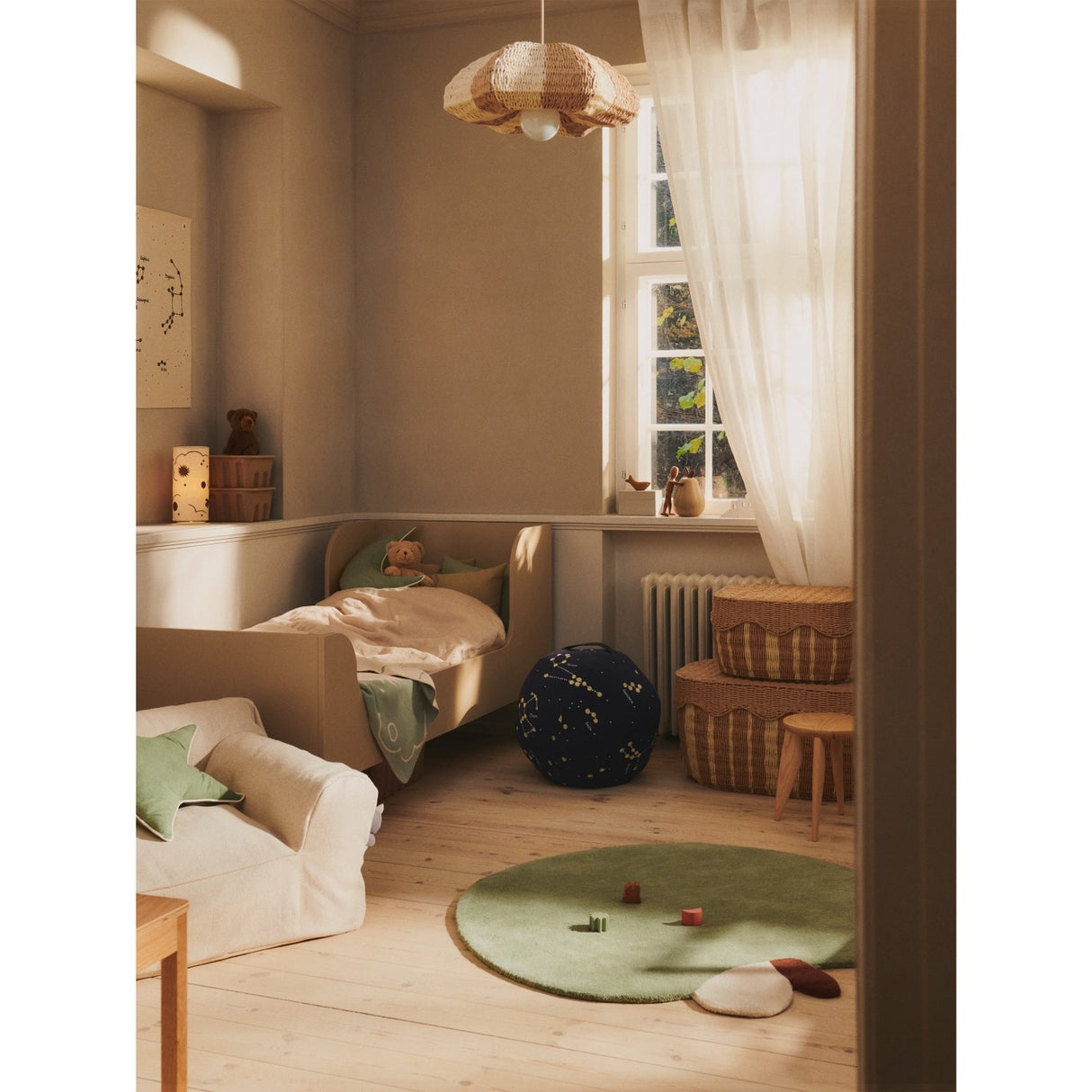 Ferm Living Natural/Off-white Rivan Förvaring Baskets 2 Pack
