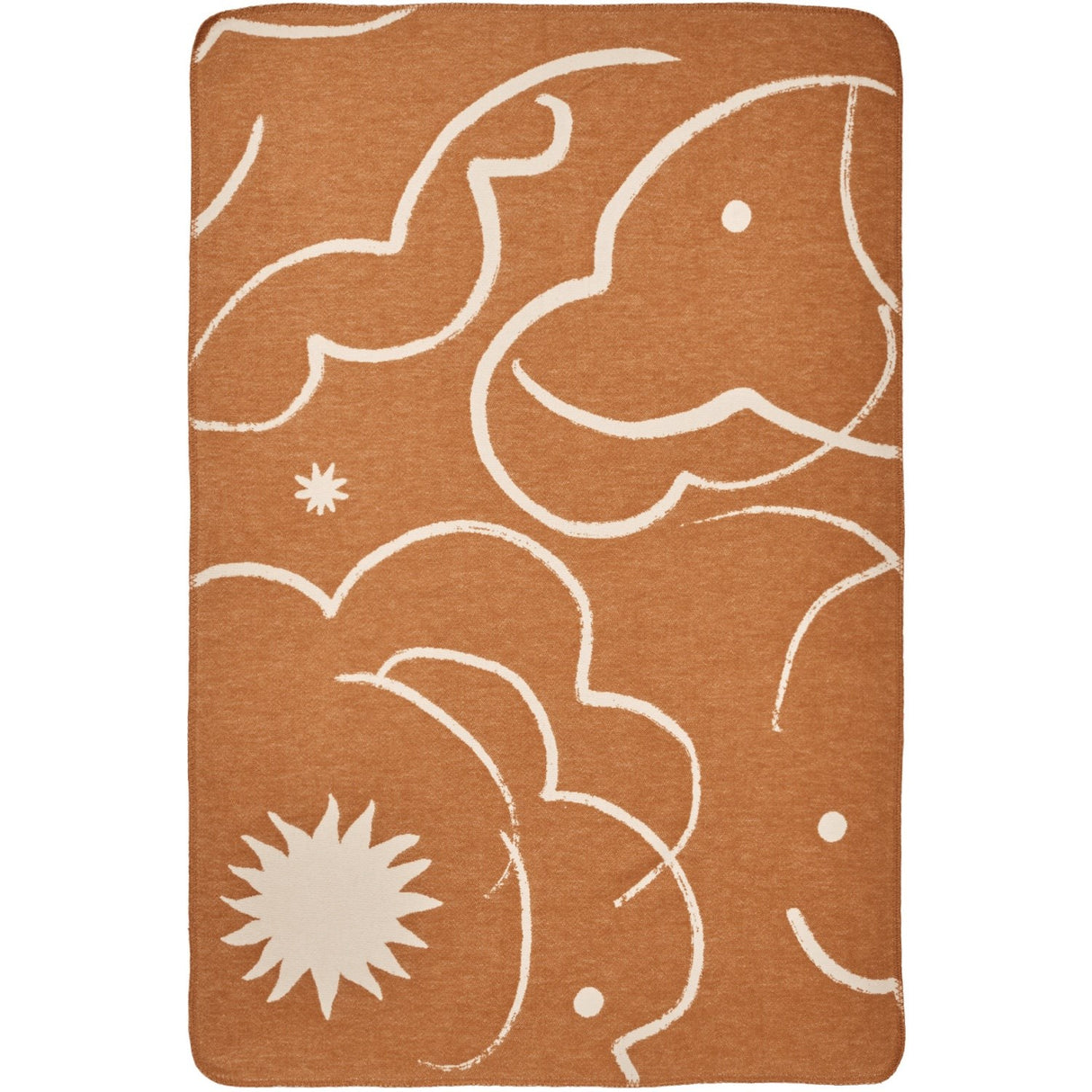 Ferm Living Sienna/Parchment Skye Filt