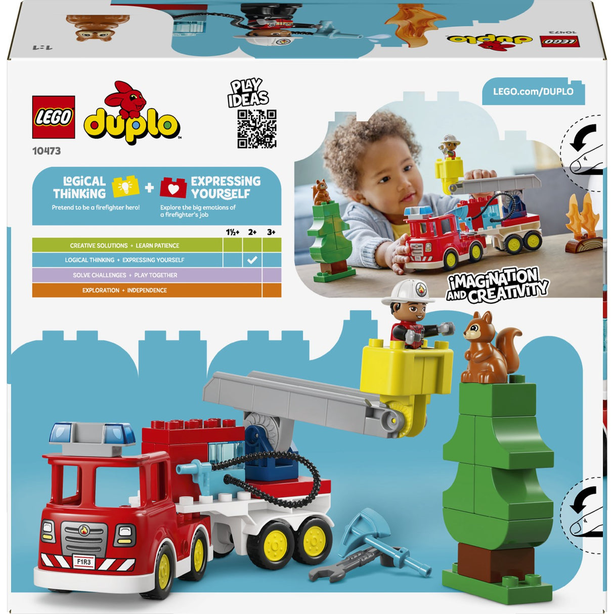 LEGO® DUPLO Town Brandbil Med Slange Och Brandmand 10473