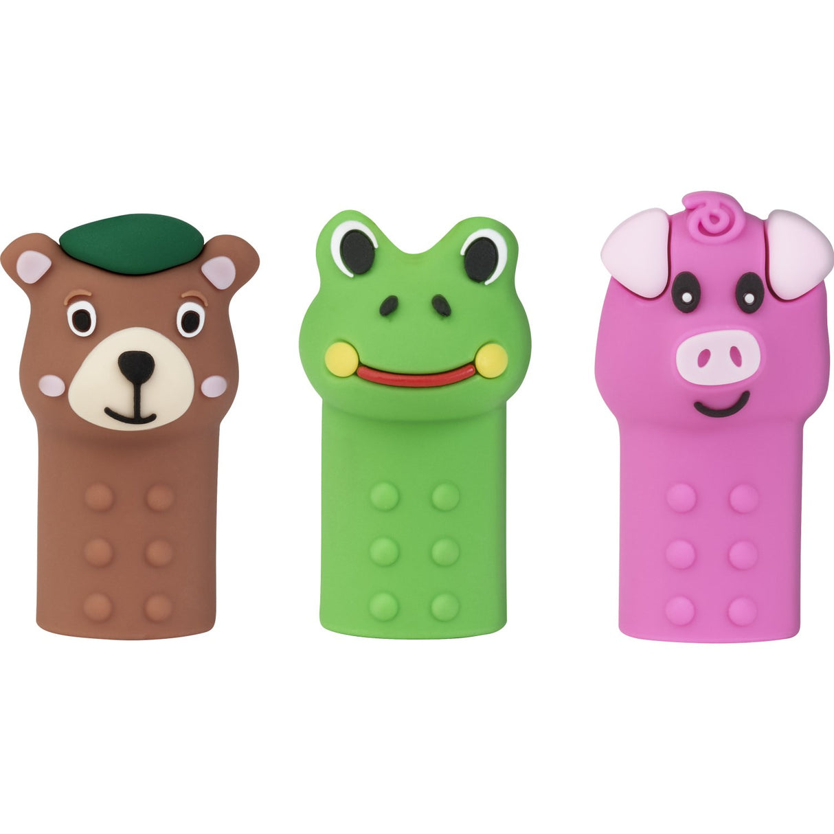 Faber-Castell Animal Caps för Grippy Crayons 3-i-1