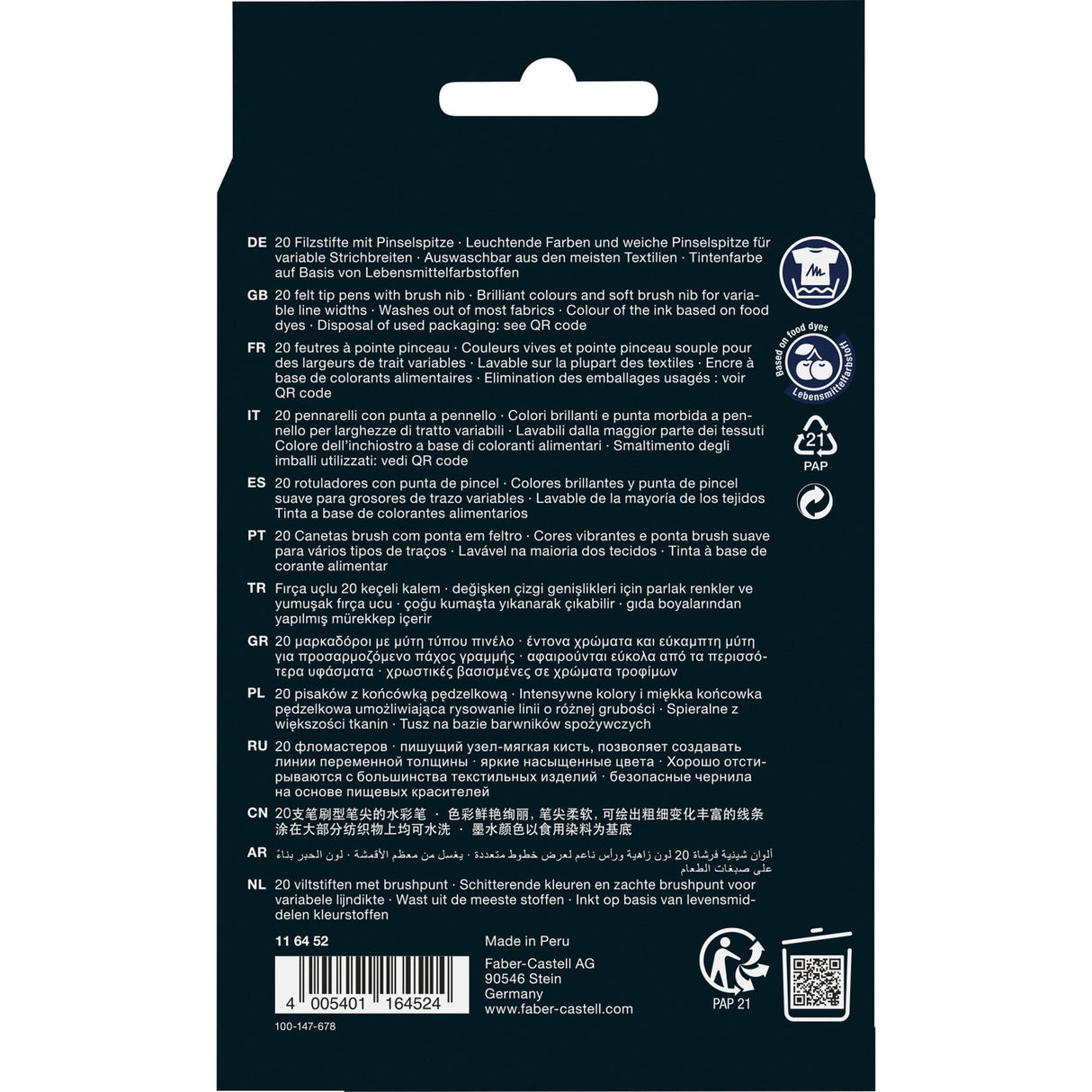 Faber-Castell Black Edition Tusser 20 Rumpa