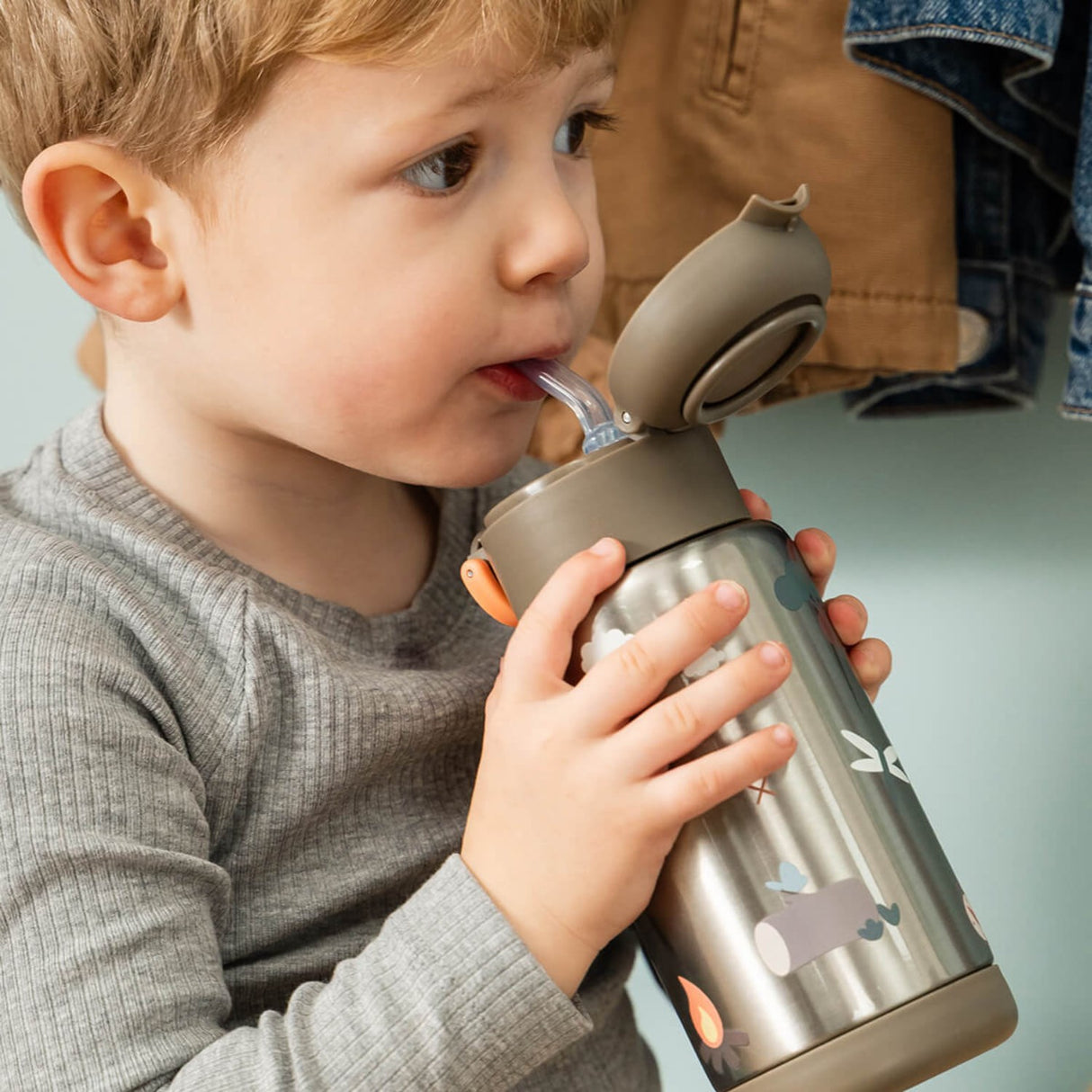 DonebyDeer Sand Tiny Trails Insulated Strån Flaska
