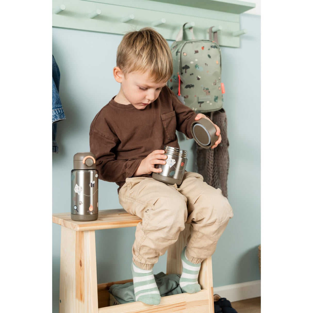 DonebyDeer Sand Tiny Trails Insulated Strån Flaska