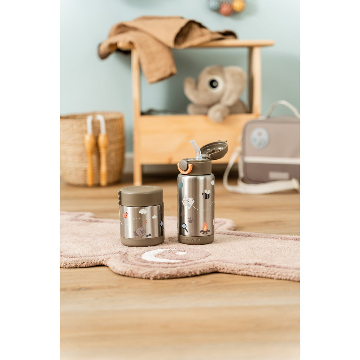 DonebyDeer Sand Tiny Trails Insulated Strån Flaska