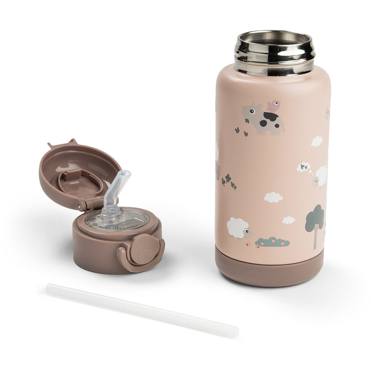 DonebyDeer Powder Tiny Farm Insulated Strån Flaska
