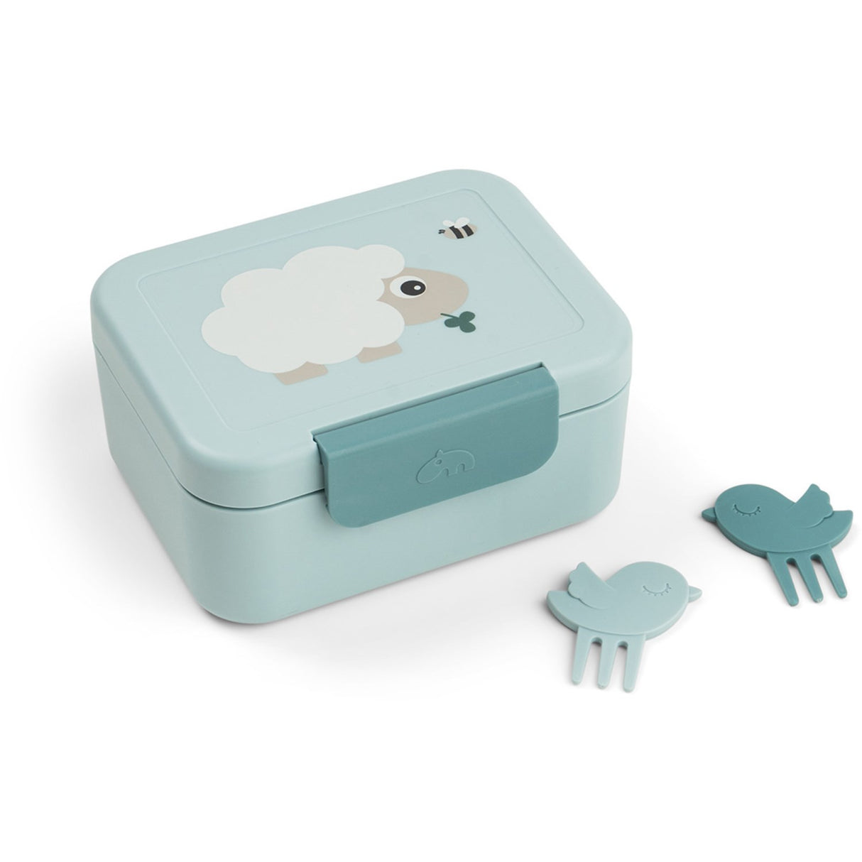 DonebyDeer Blue Tiny Farm Tiny Lunch Låda Med Snack Picks
