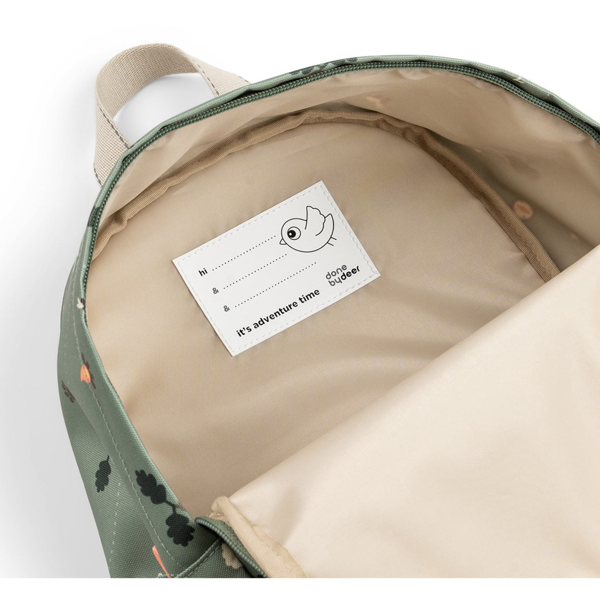 DonebyDeer Green Tiny Trails Kids Ryggsäck
