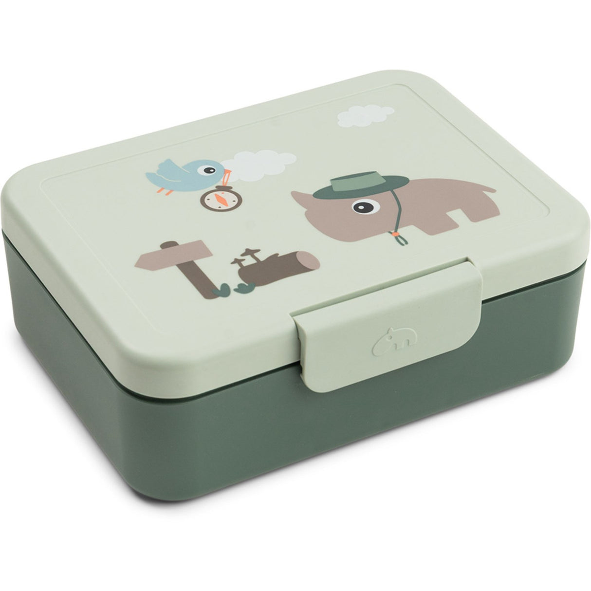 DonebyDeer Green Tiny Trails Lunch Låda Med Divider