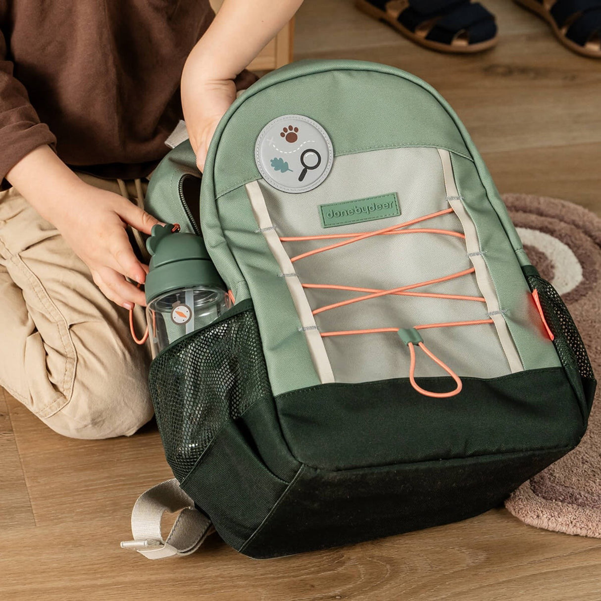 DonebyDeer Green Tiny Trails Junior Ryggsäck