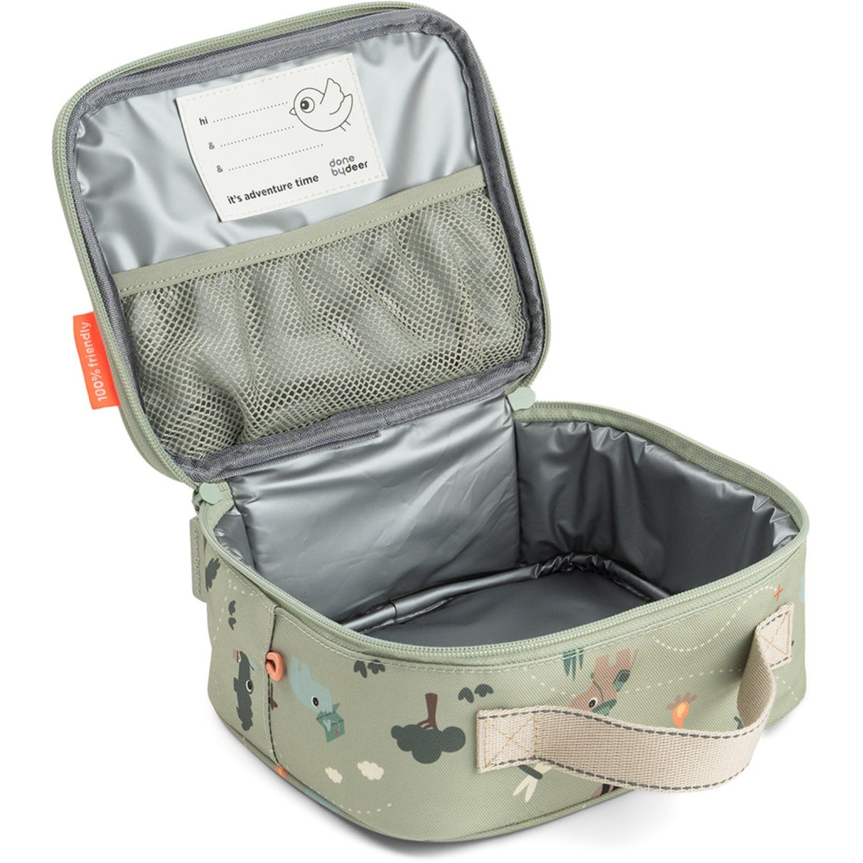 DonebyDeer Green Tiny Trails Tiny Insulated Lunch Väska