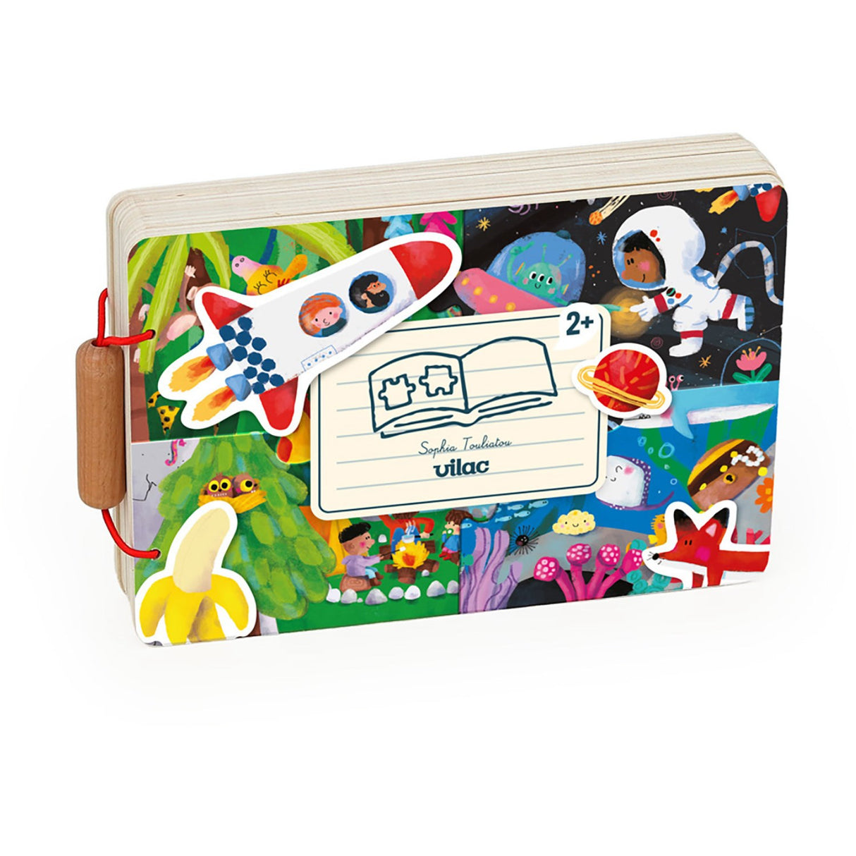 Vilac Puzzle Bok 52 Brk - På äventyr