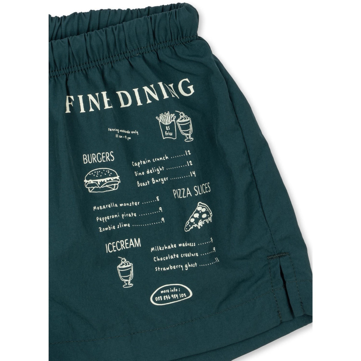 Konges Sløjd Sea Moss Pomio Kort Swim Shorts Grs