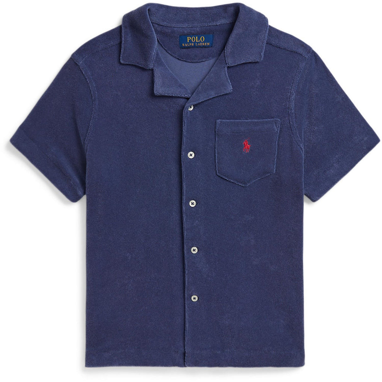Polo Ralph Lauren Light Navy Knap Front Skjorta