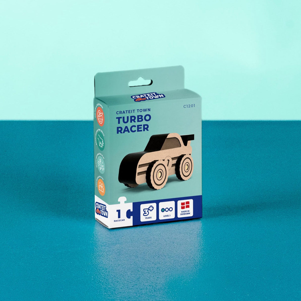 Crateit Town Wooden Leksak Turbo Racer