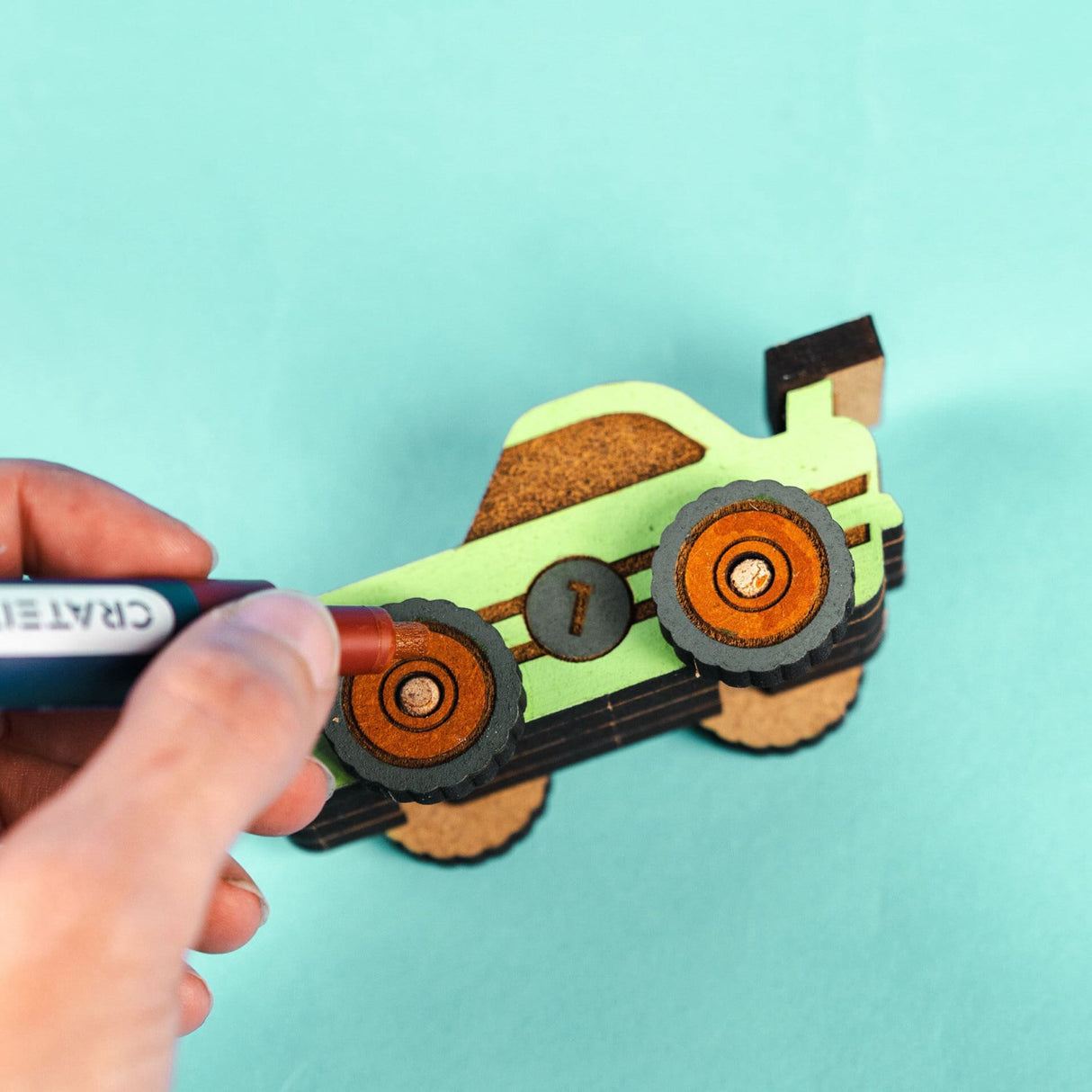 Crateit Town Wooden Leksak Turbo Racer