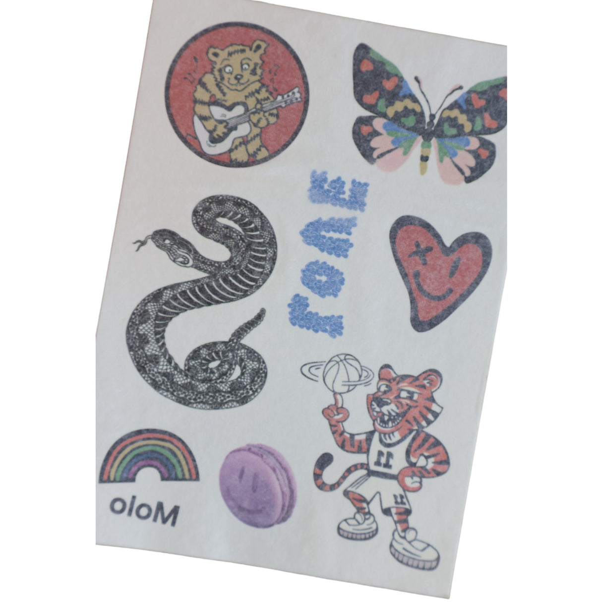 Molo Multi Color Tattoo Sheet S26