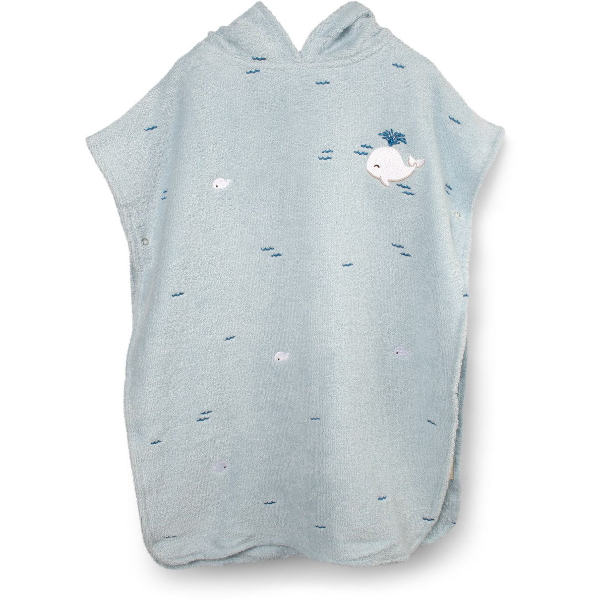 FILIBABBA Christian's Whale Tales Badeponcho Med Broderi GOTS
