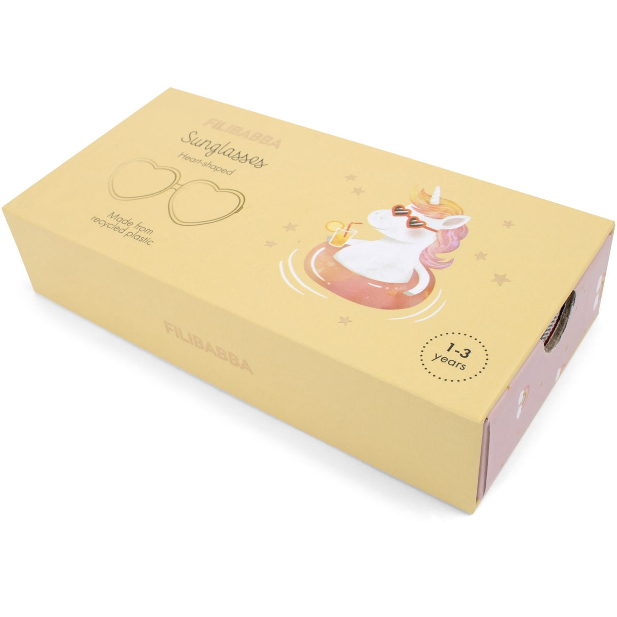 FILIBABBA Peach Whip Heart Børnesolbriller 1-3 År