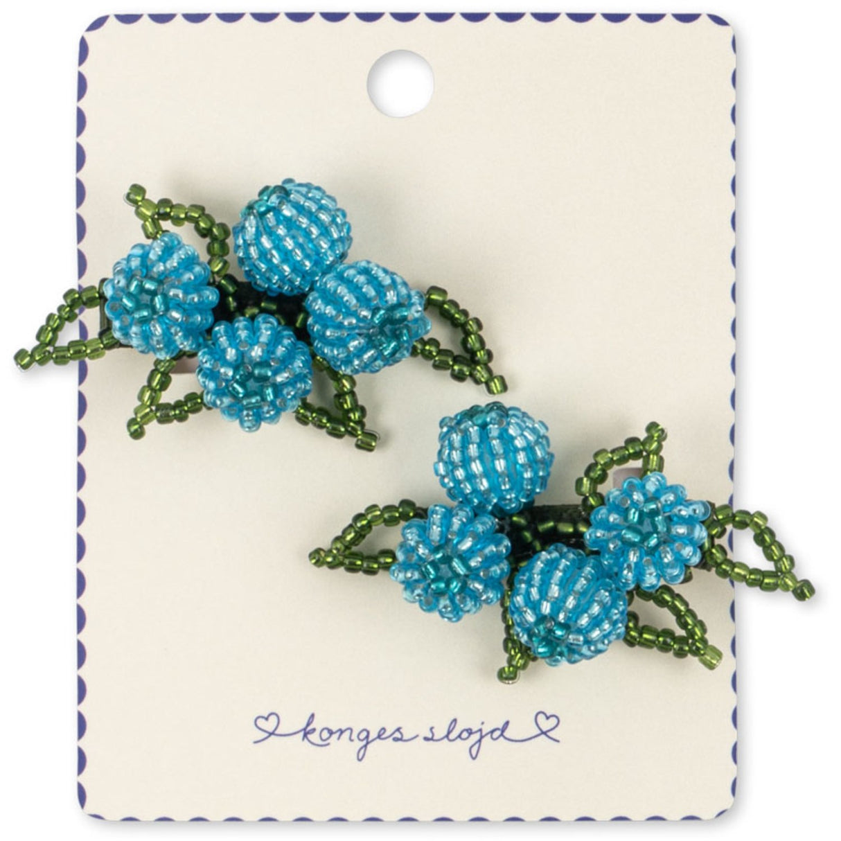 Konges Sløjd Blueberries 2 Pack Blueberry Beaded Hair Clip