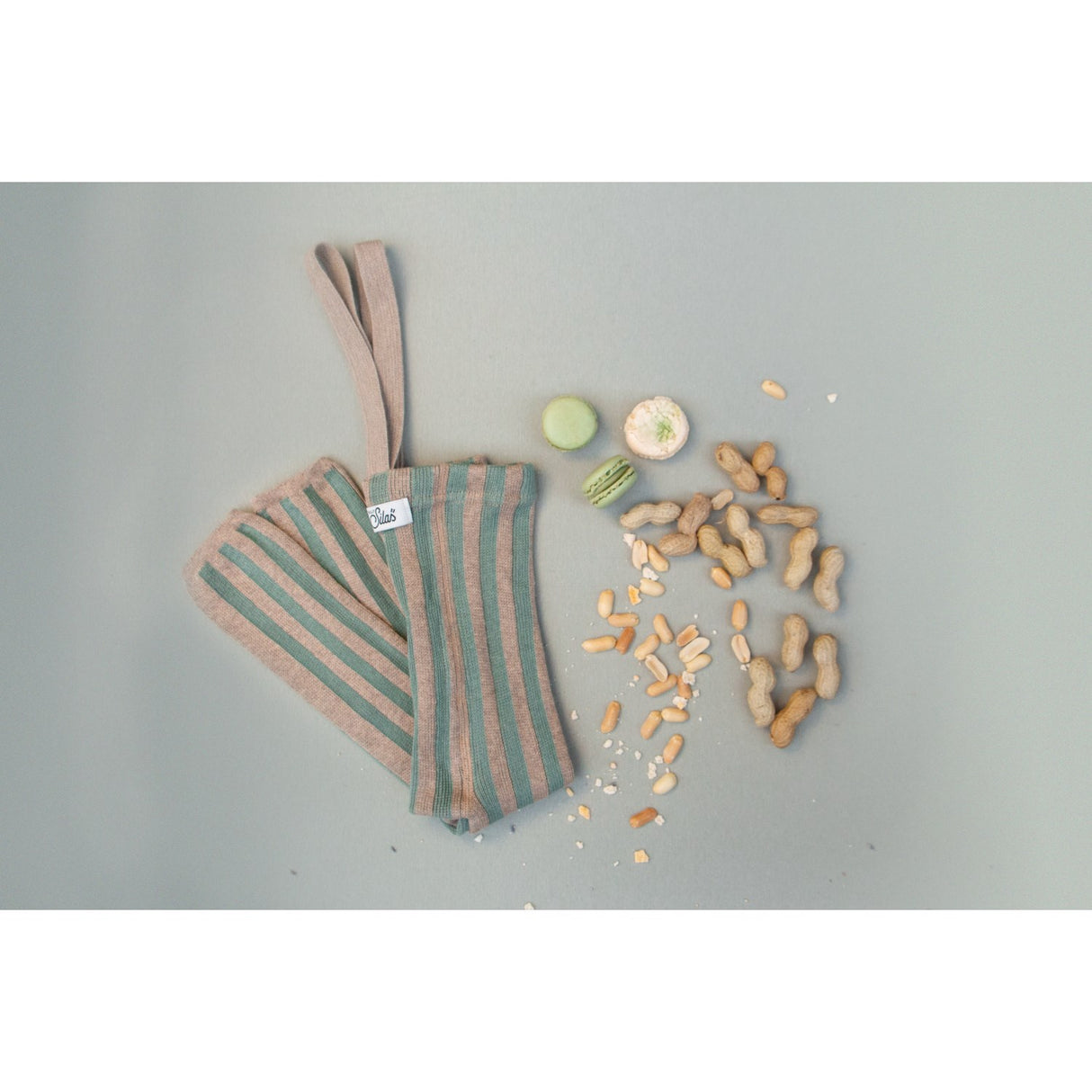 Silly Silas Matcha X Peanut Striped Footless Strumpbyxar Special Edition