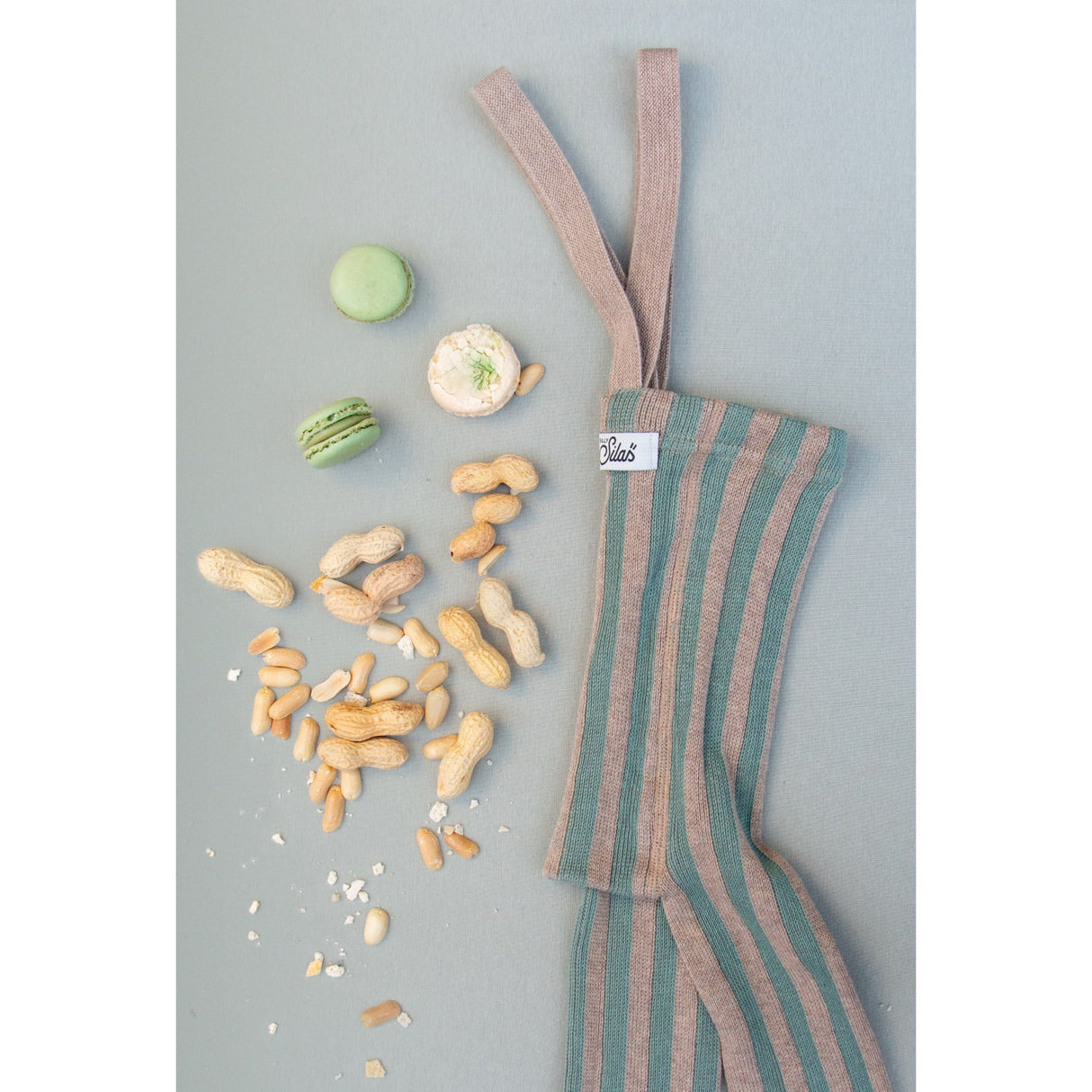 Silly Silas Matcha X Peanut Striped Footless Strumpbyxar Special Edition