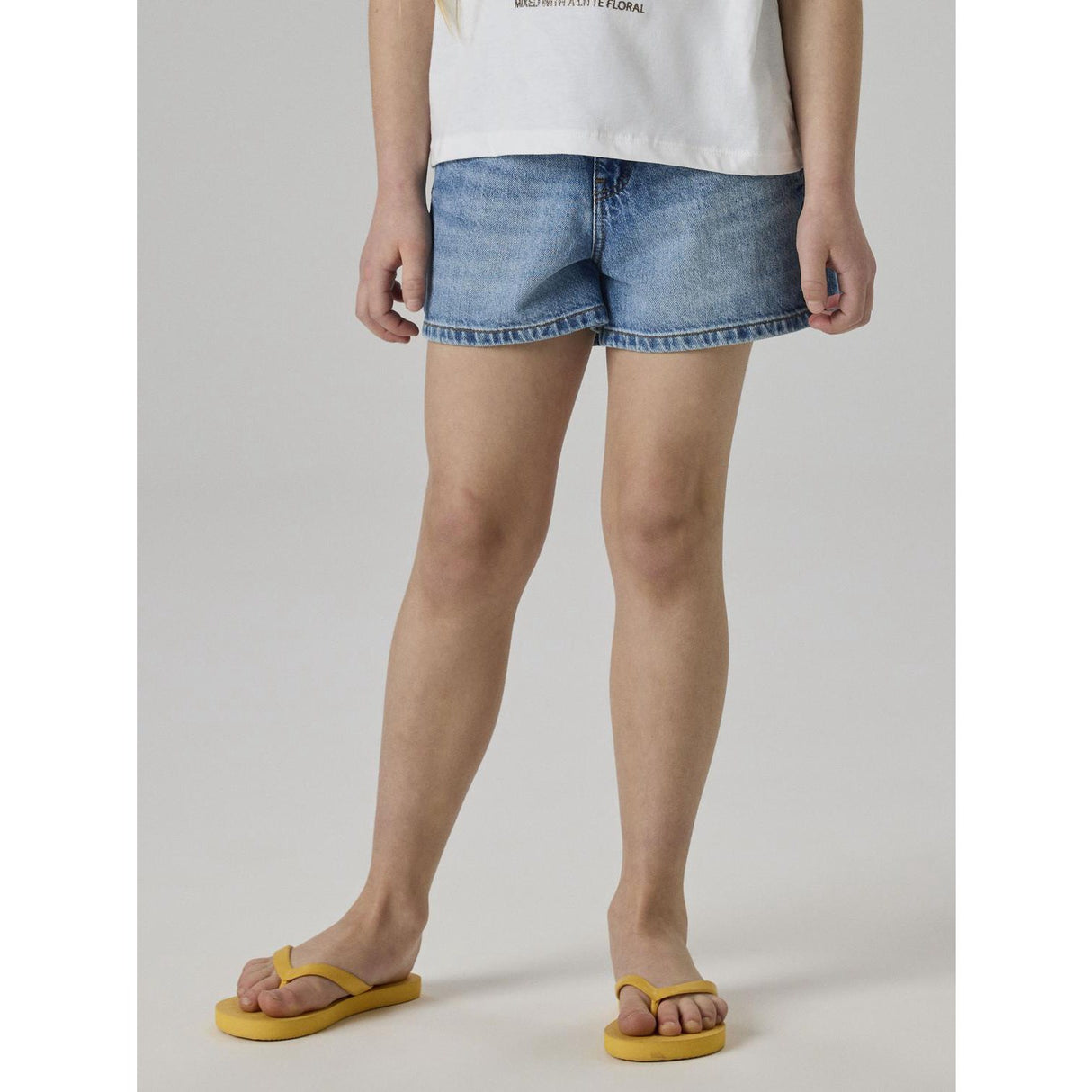 Name It Medium Blue Denim Nkfrose Mamma Dnm Shorts 1141-Mj Noos